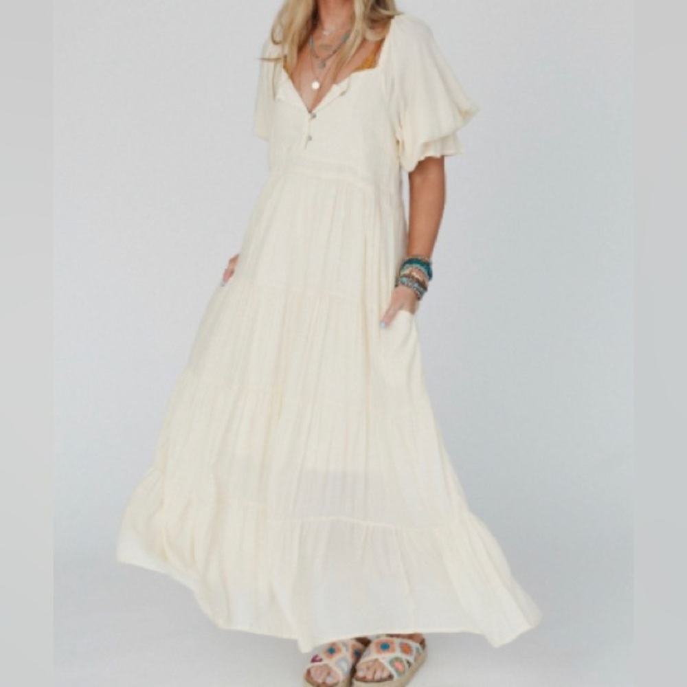 Tiered maxi dress.